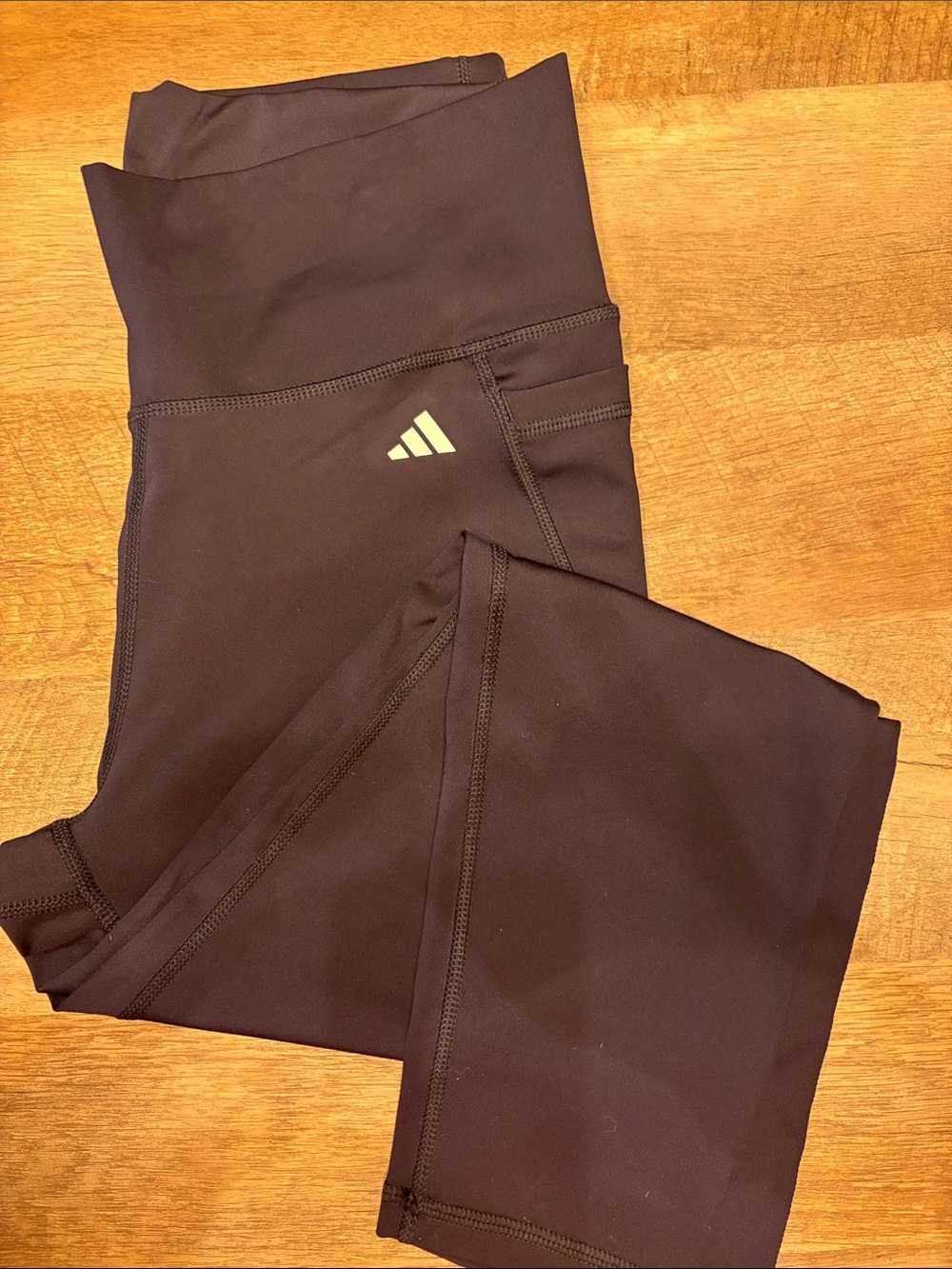 adidas Black Women’s Athletic Leggings with Logo